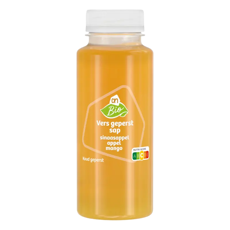 Biologisch Vers geperst sap sinaasappel appel mango