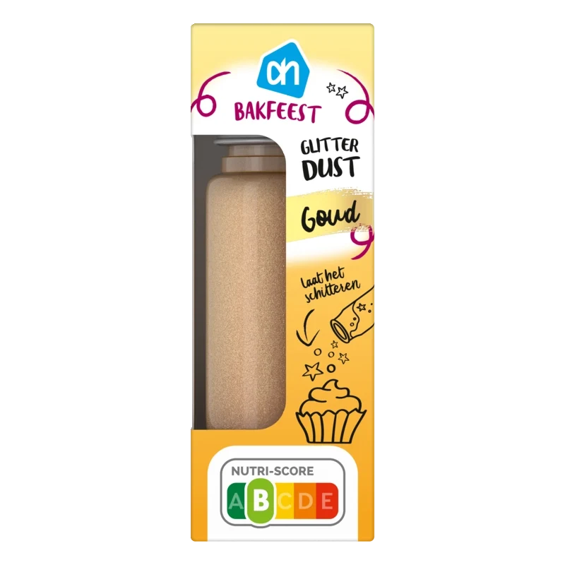 Glitter dust goud