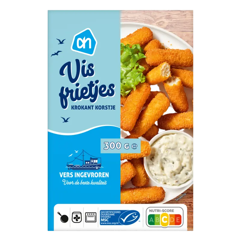 Visfrietjes krokant korstje