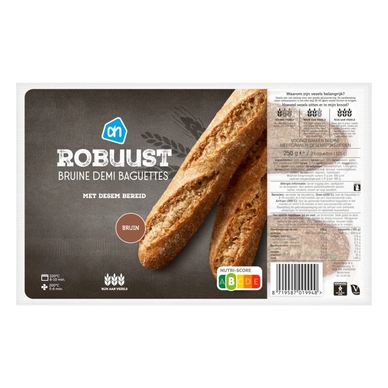 Robuust bruine demi baguettes