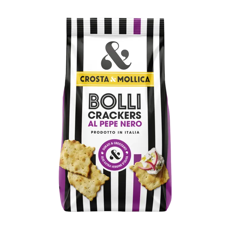 Crosta & Mollica Bolli crackers zwarte peper