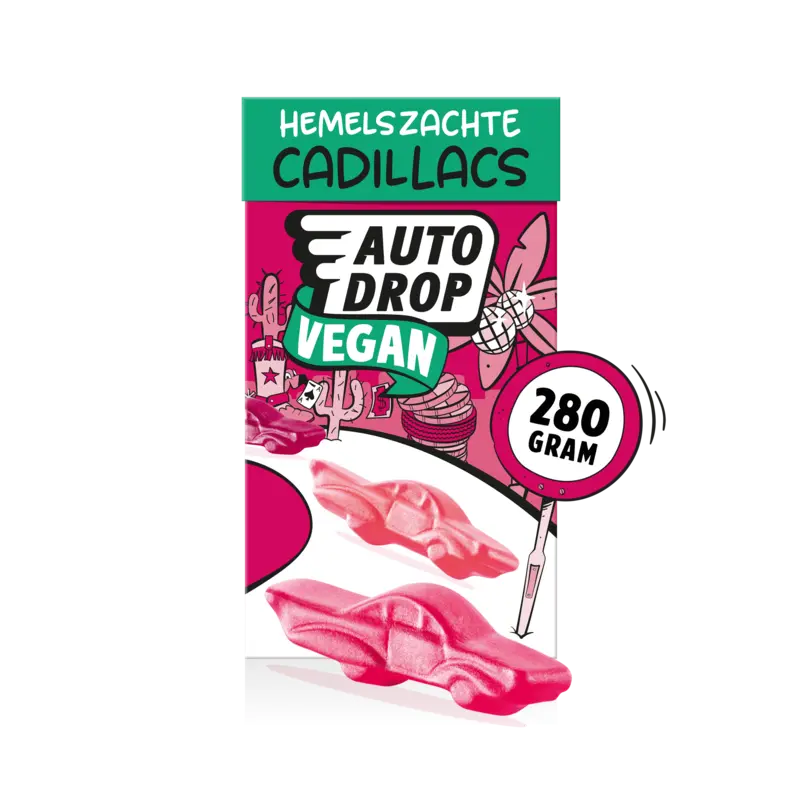 Autodrop Hemelszachte vegan cadillacs