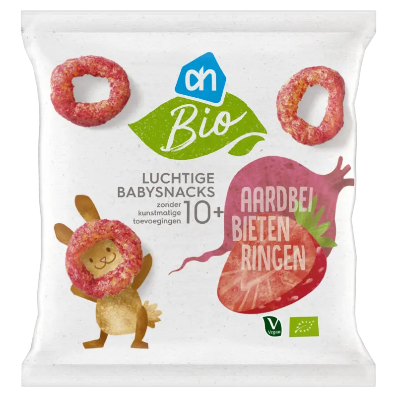 Biologisch Luchtige babysnacks aardbei bieten 10m+