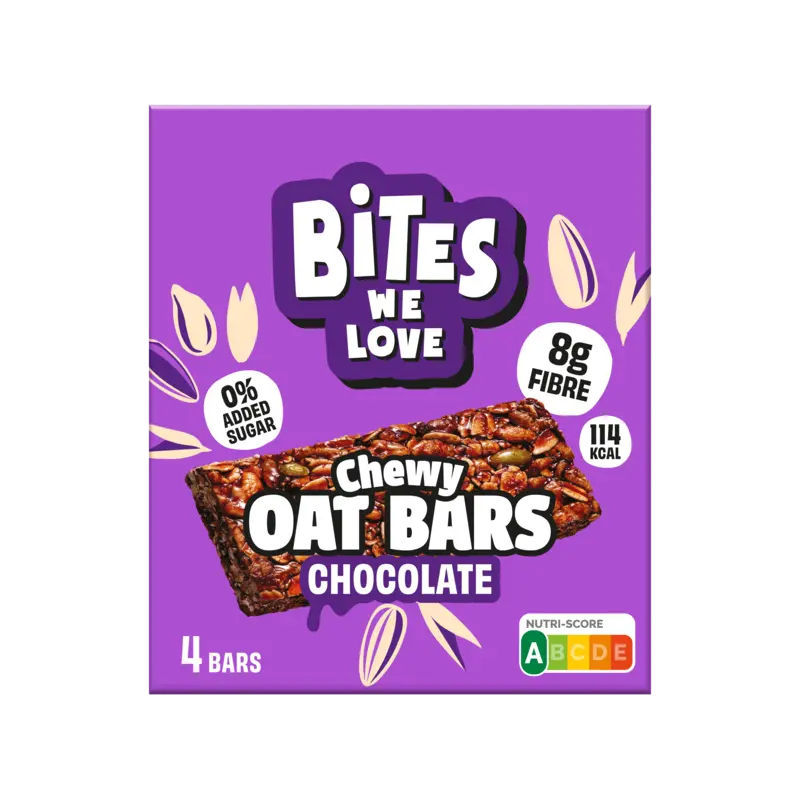 BitesWeLove Chewy chocolate oat bars