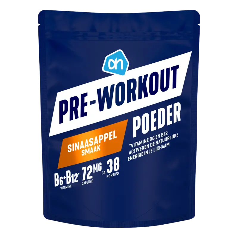 Pre-workout poeder sinaasappel smaak