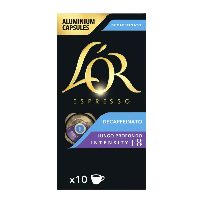 L'OR Decaffeinato lungo profondo capsules