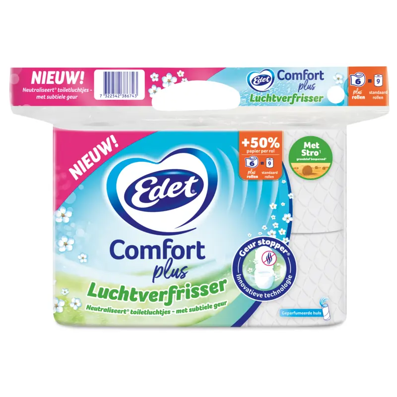 Edet Comfort plus luchtverfrisser 6=9 rol