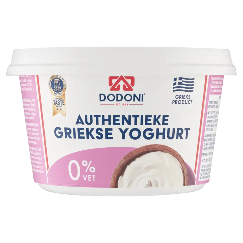 Dodoni Griekse yoghurt 0% vet