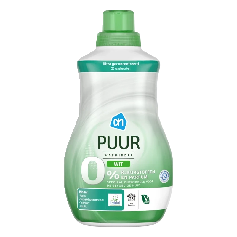 Puur vloeibaar wasmiddel wit