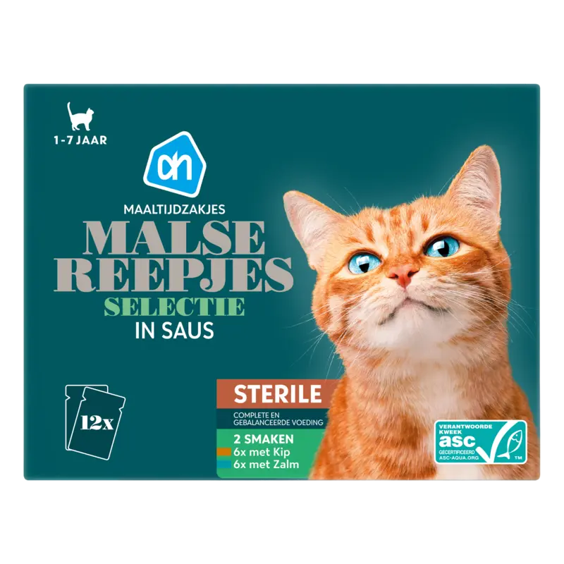 Maaltijdzak malse reepjes in saus steril