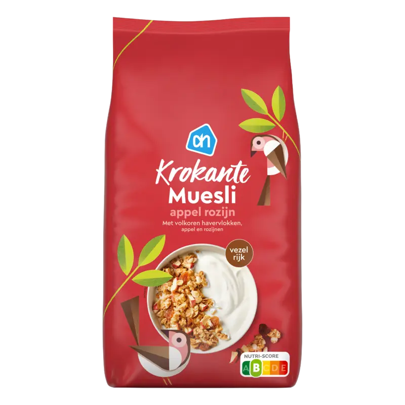 Krokante muesli appel rozijn