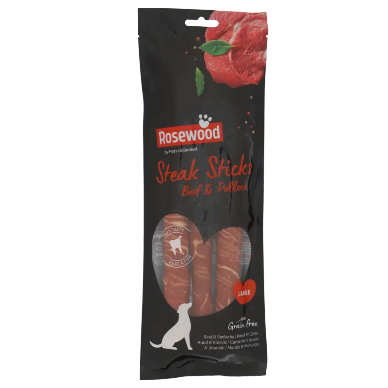 Rosewood Steak sticks beef & pollock large