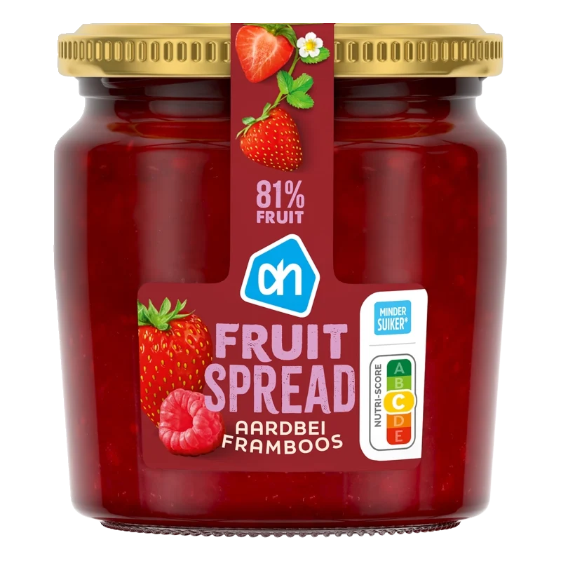 Fruitspread aardbei framboos