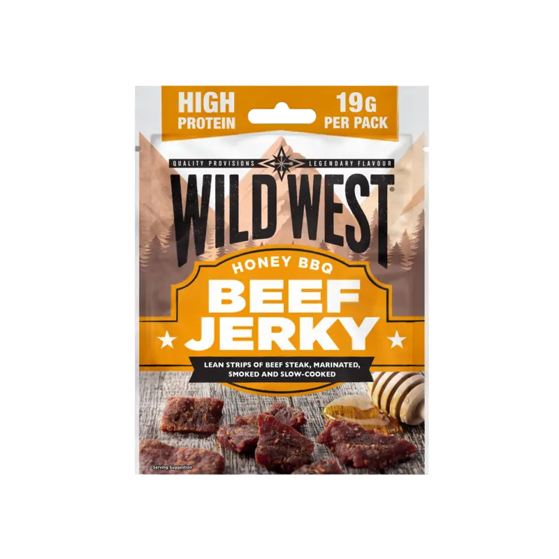 Wild West Beef jerky honey BBQ