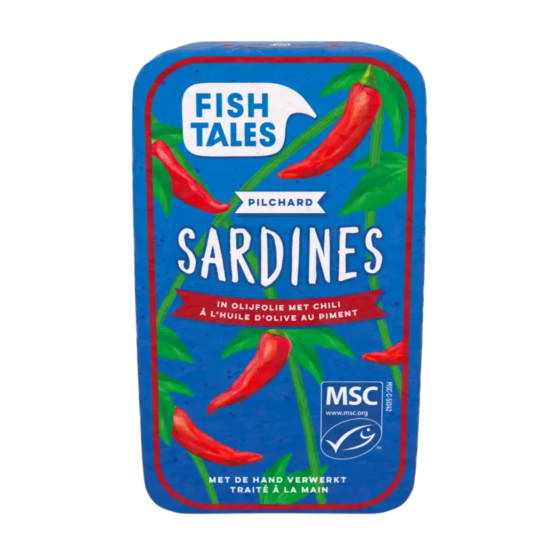 Fish Tales Sardines in olijfolie met chili