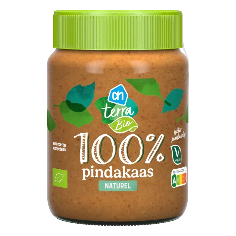 Terra Plantaardig biologisch 100% pindakaas