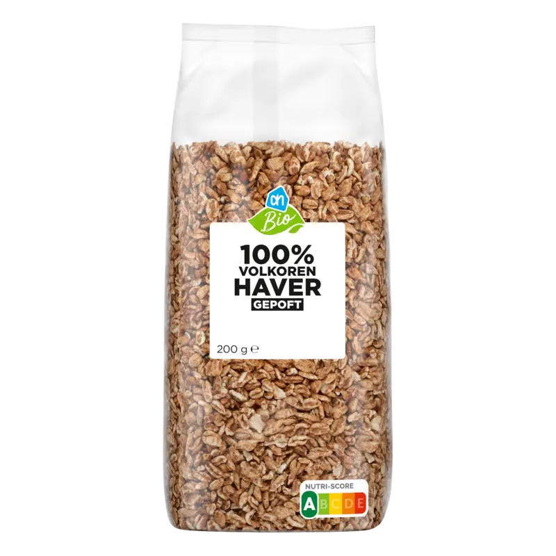 Biologisch 100% volkoren haver gepoft