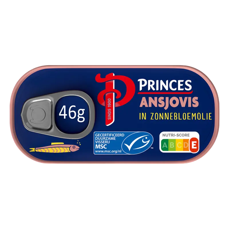 Princes Ansjovisfilets in zonnebloemolie