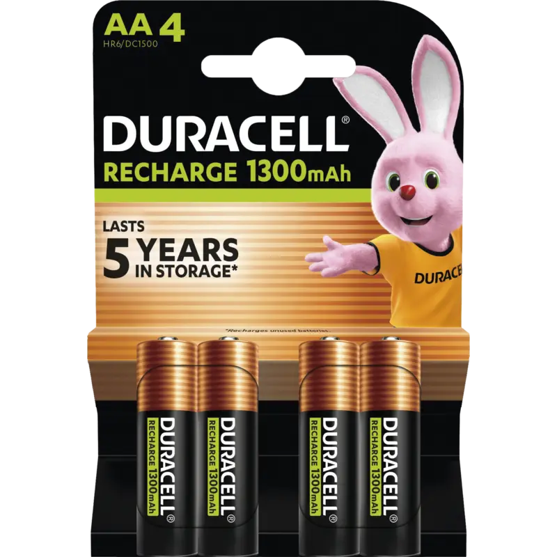 Duracell Rechargeable AA-batterijen 1300 m