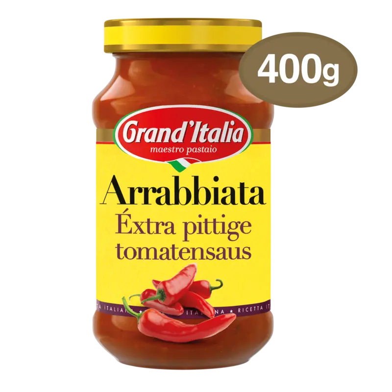 Grand' Italia Arrabbiata extra pittige tomatensaus