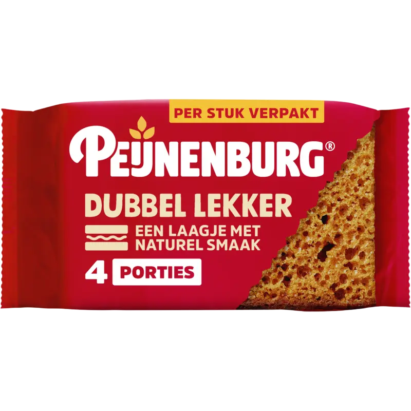 Peijnenburg Ontbijtkoek dubbel lekker 4-pack