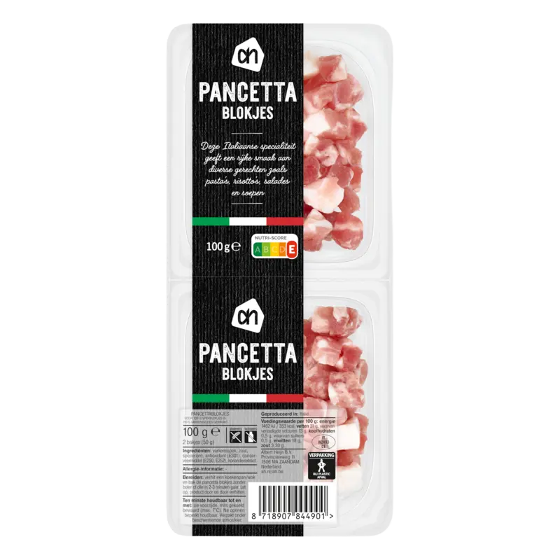 Pancetta blokjes