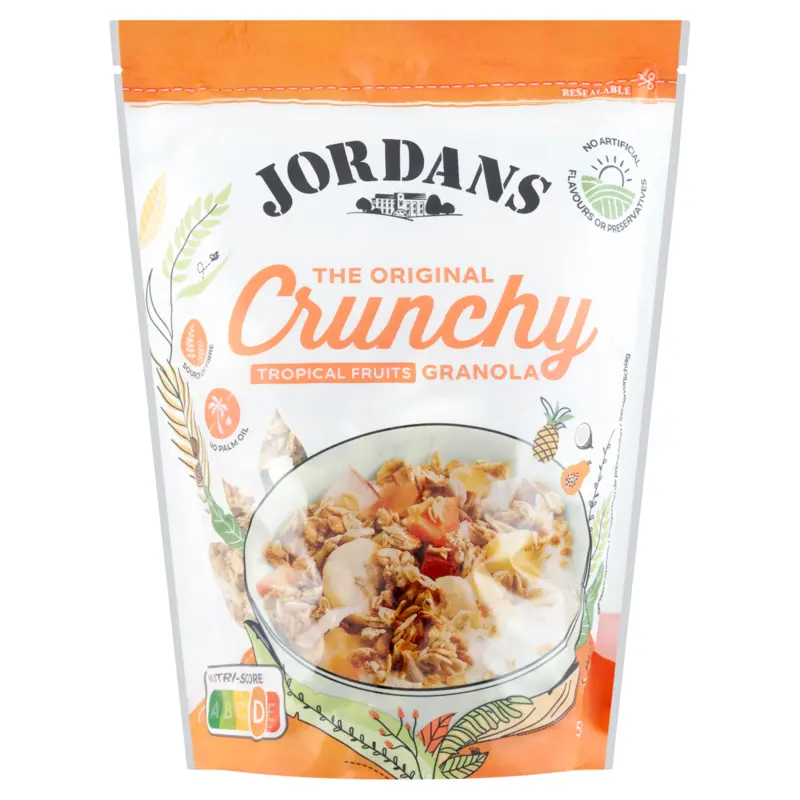 Jordans Crunchy tropical fruits granola