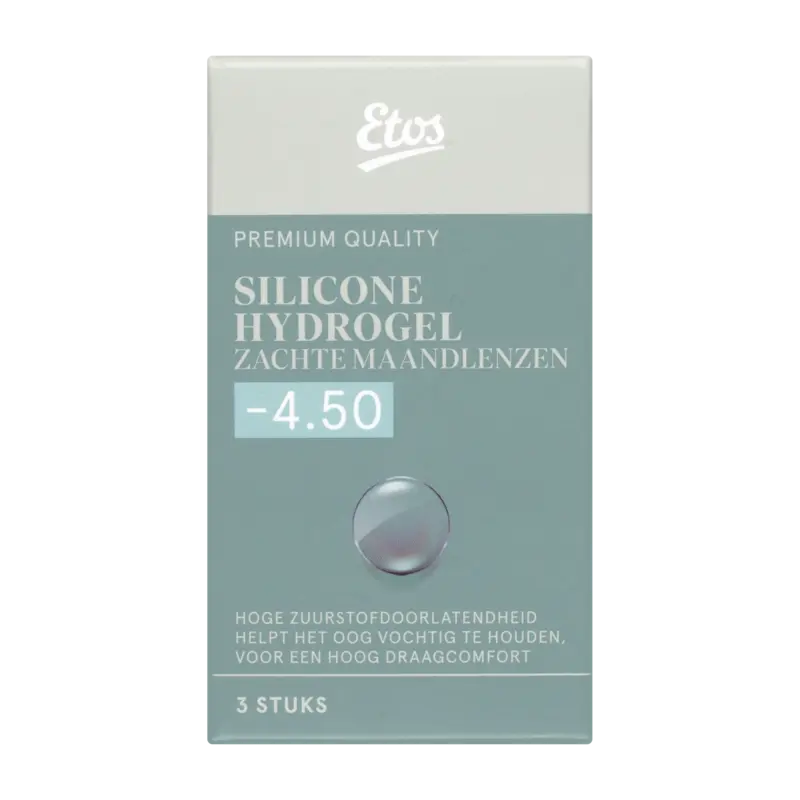 Etos Silicone zachte maandlenzen -4.50