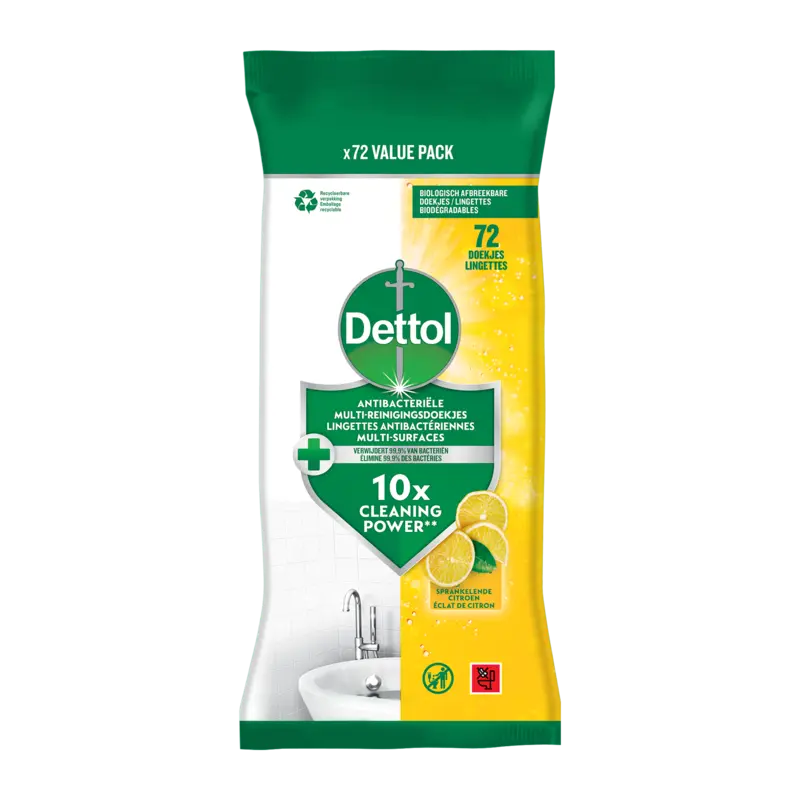 Dettol Antibacteriële doekjes citroen