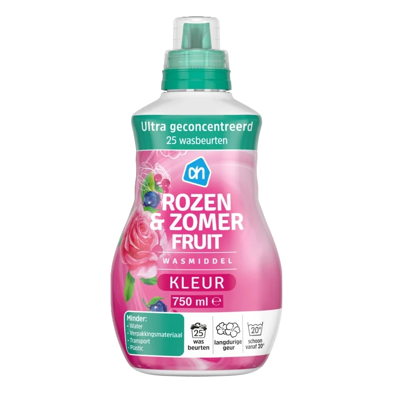 Wasmiddel kleur rozen & zomerfruit