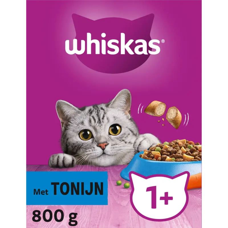 Whiskas 1+ Brokken met tonijn