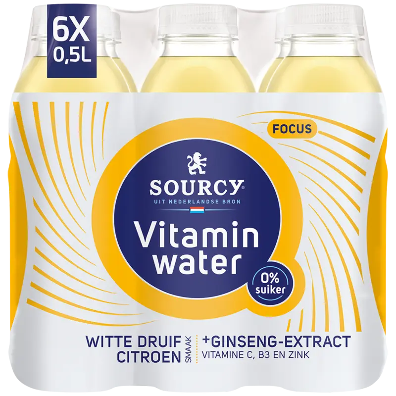 Sourcy Vitaminwater citroen 6-pack