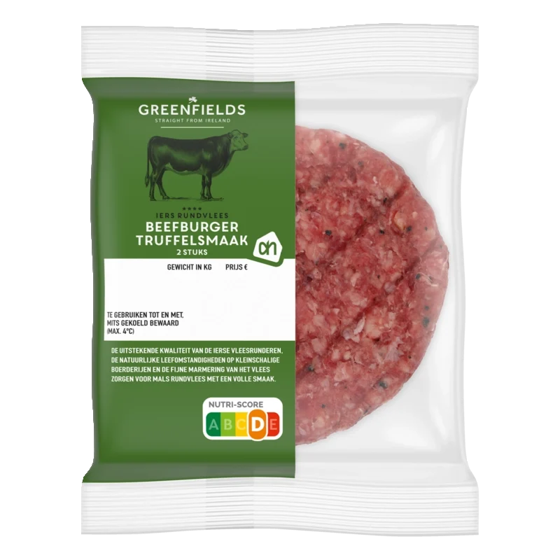 Greenfields Beefburger truffelsmaak 2 stuks