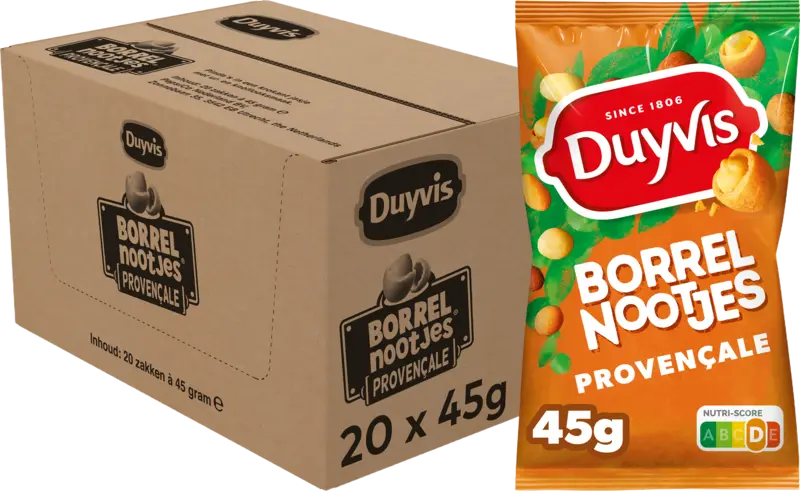 Duyvis Borrelnootjes Provencale 20-pack