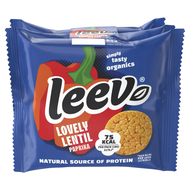 Leev Linzenwafels paprika 3-pack