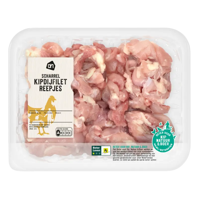Scharrel kipdijfiletreepjes naturel