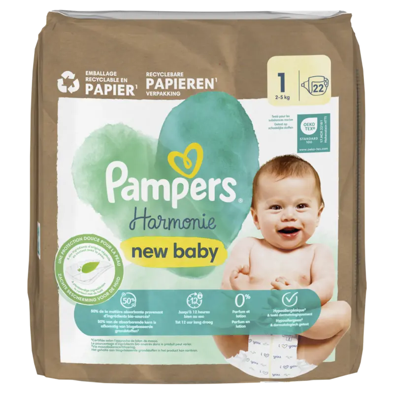 Pampers Harmonie luiers maat 1