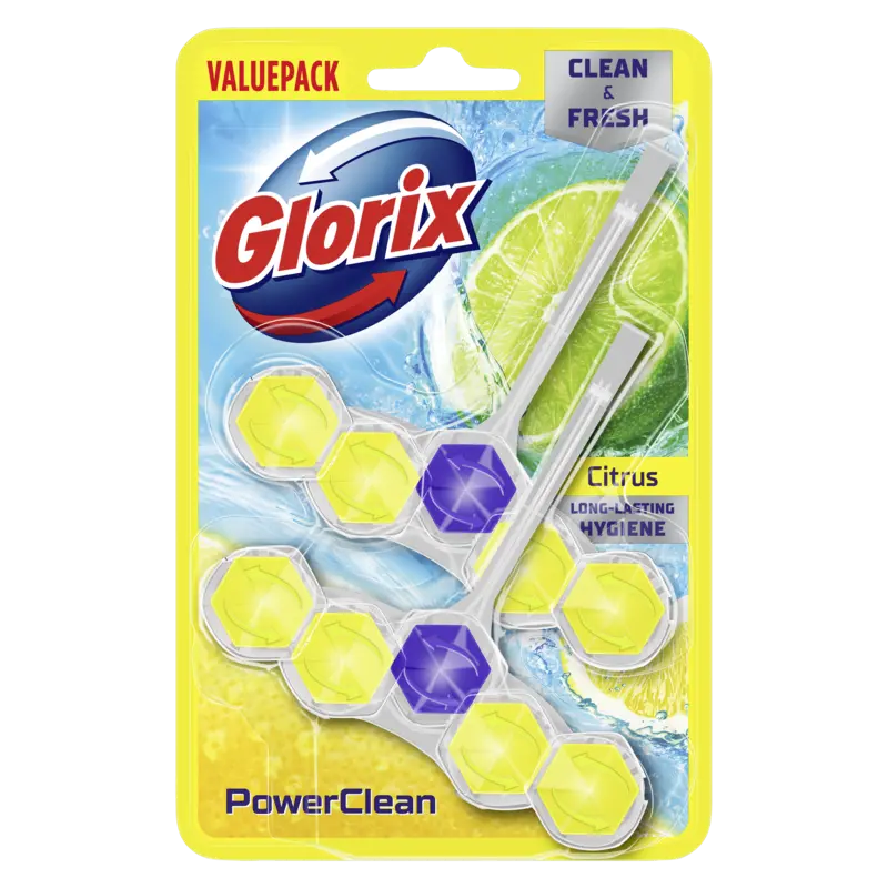 Glorix Power5 citrus duo pack wc-blok 2-pack
