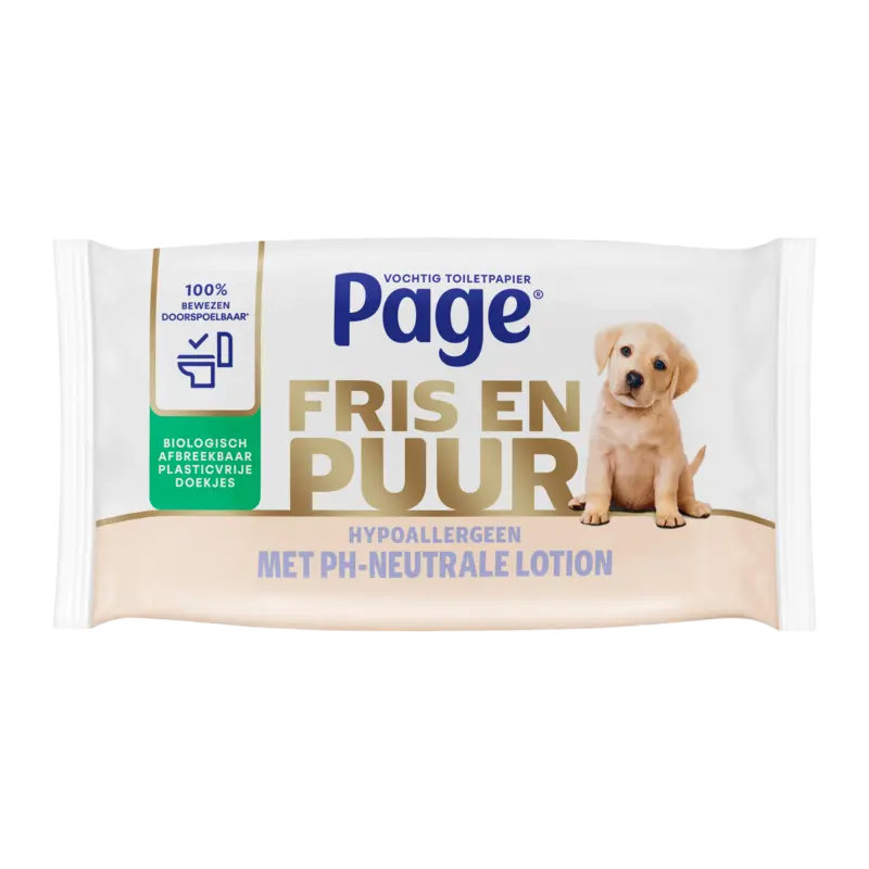 Page Puur vochtig toiletpapier
