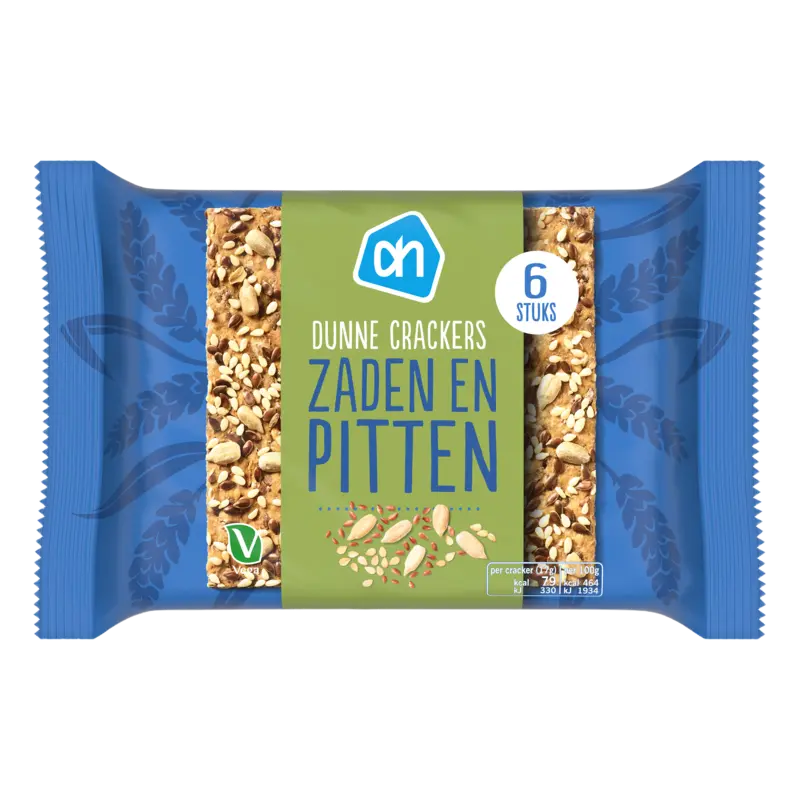 Dunne crackers zaden en pitten