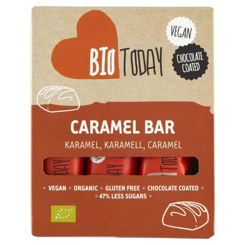 BioToday Vegan choco bar karamel