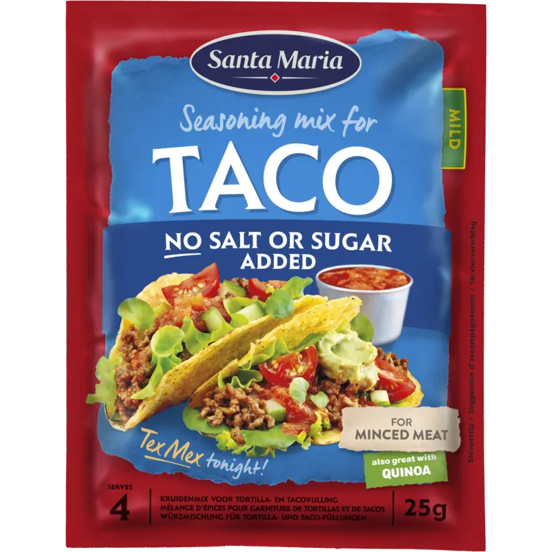 Santa Maria Taco seasoning mix no salt or sugar