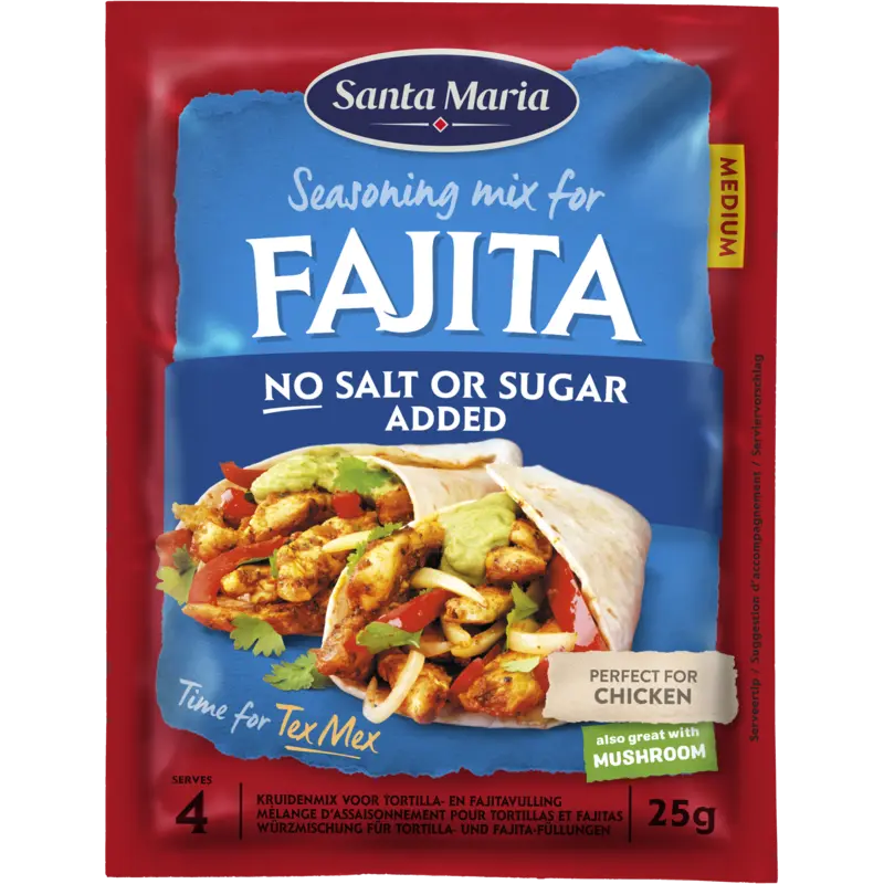 Santa Maria Fajita seasoning mix no salt or sugar
