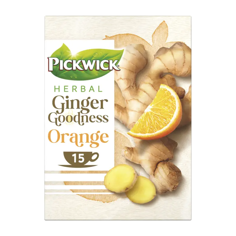 Pickwick Herbal ginger goodness orange