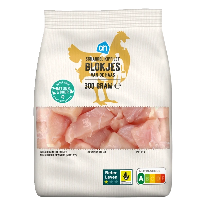 Scharrel kipfiletblokjes van de haas