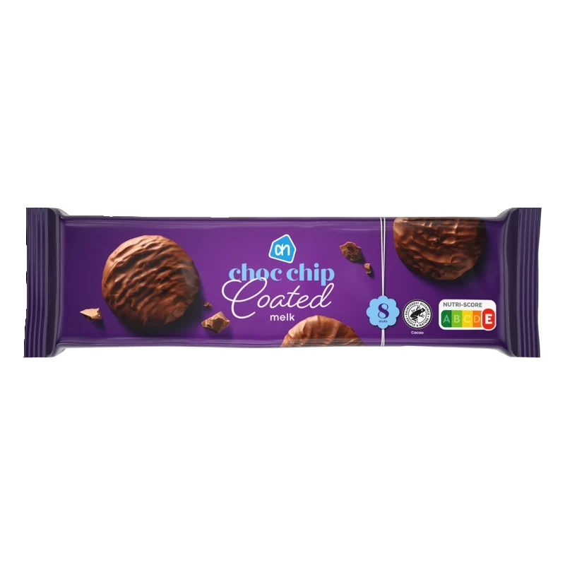 Choc chip omhuld met melkchocolade
