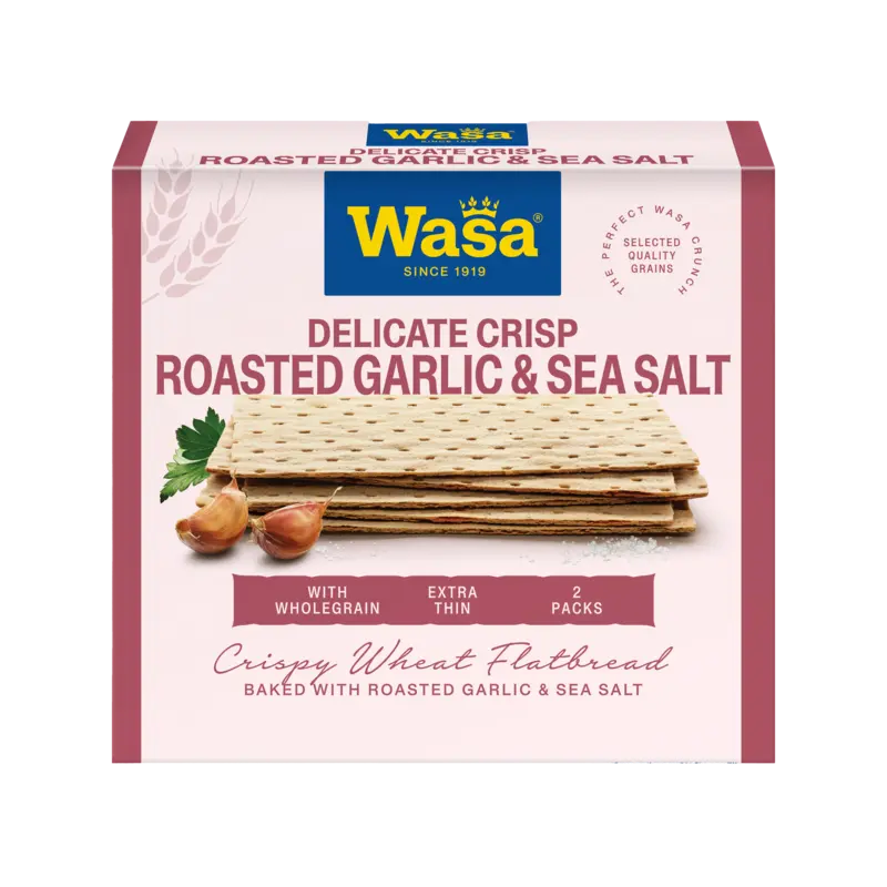 Wasa Delicate crisp roasted garlic & sea salt