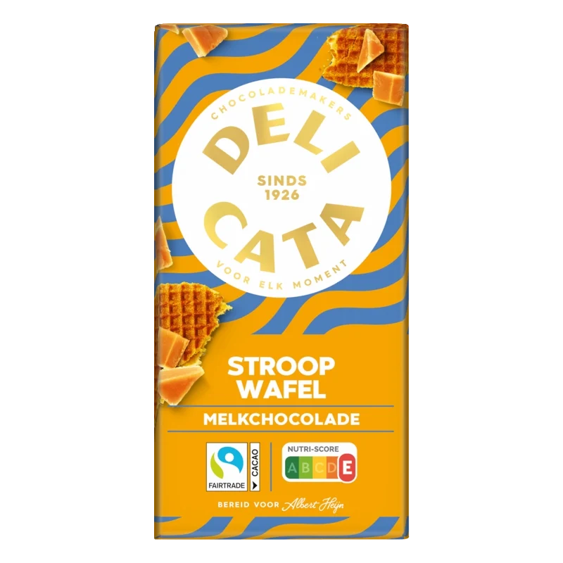 Delicata Reep melkchocolade stroopwafel