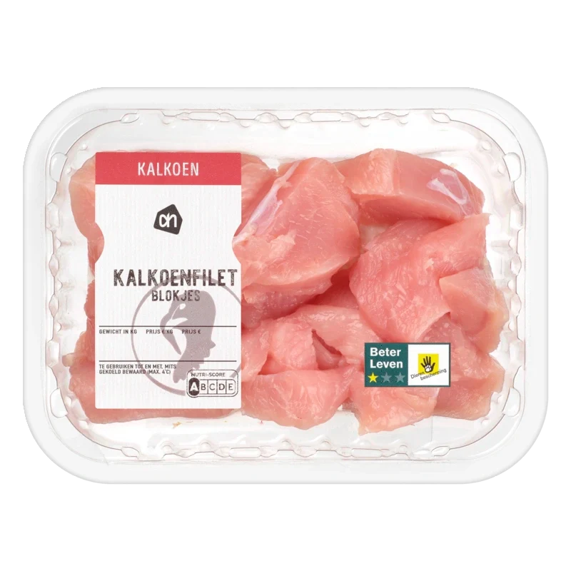 Kalkoenfilet blokjes