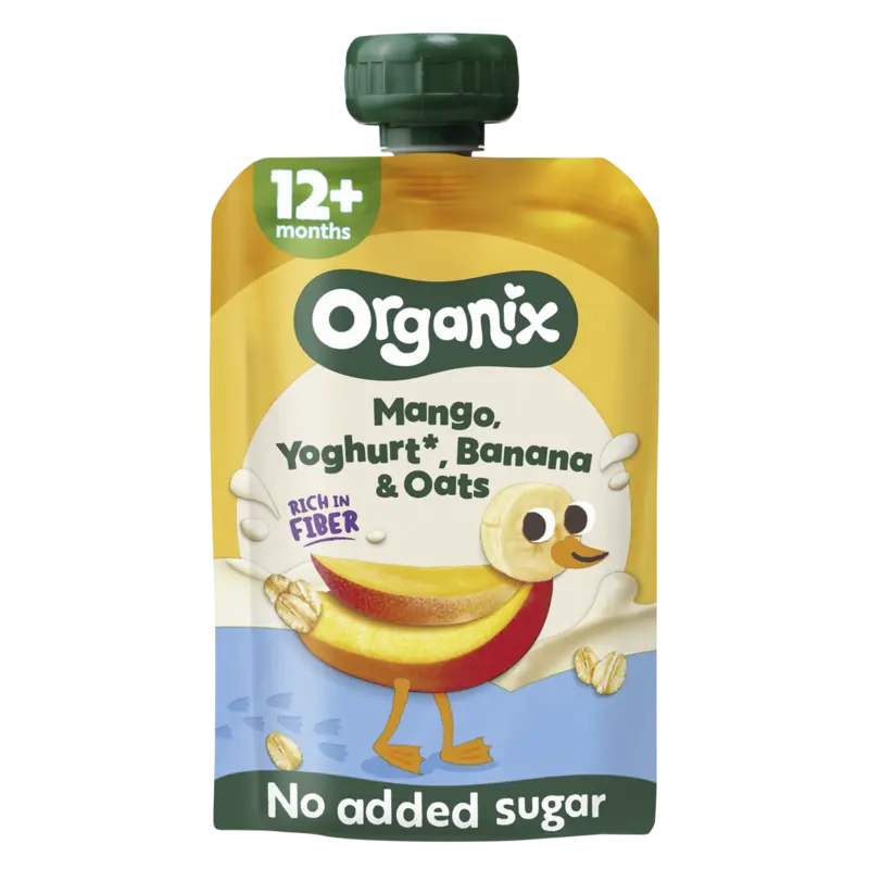 Organix Nutri fiber mango, yoghurt, banana 12m+